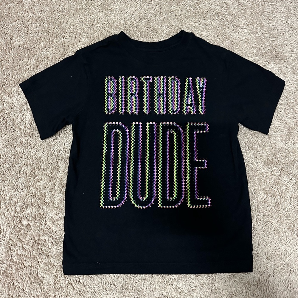 Birthday Dude Tee for Boys Size 5/6